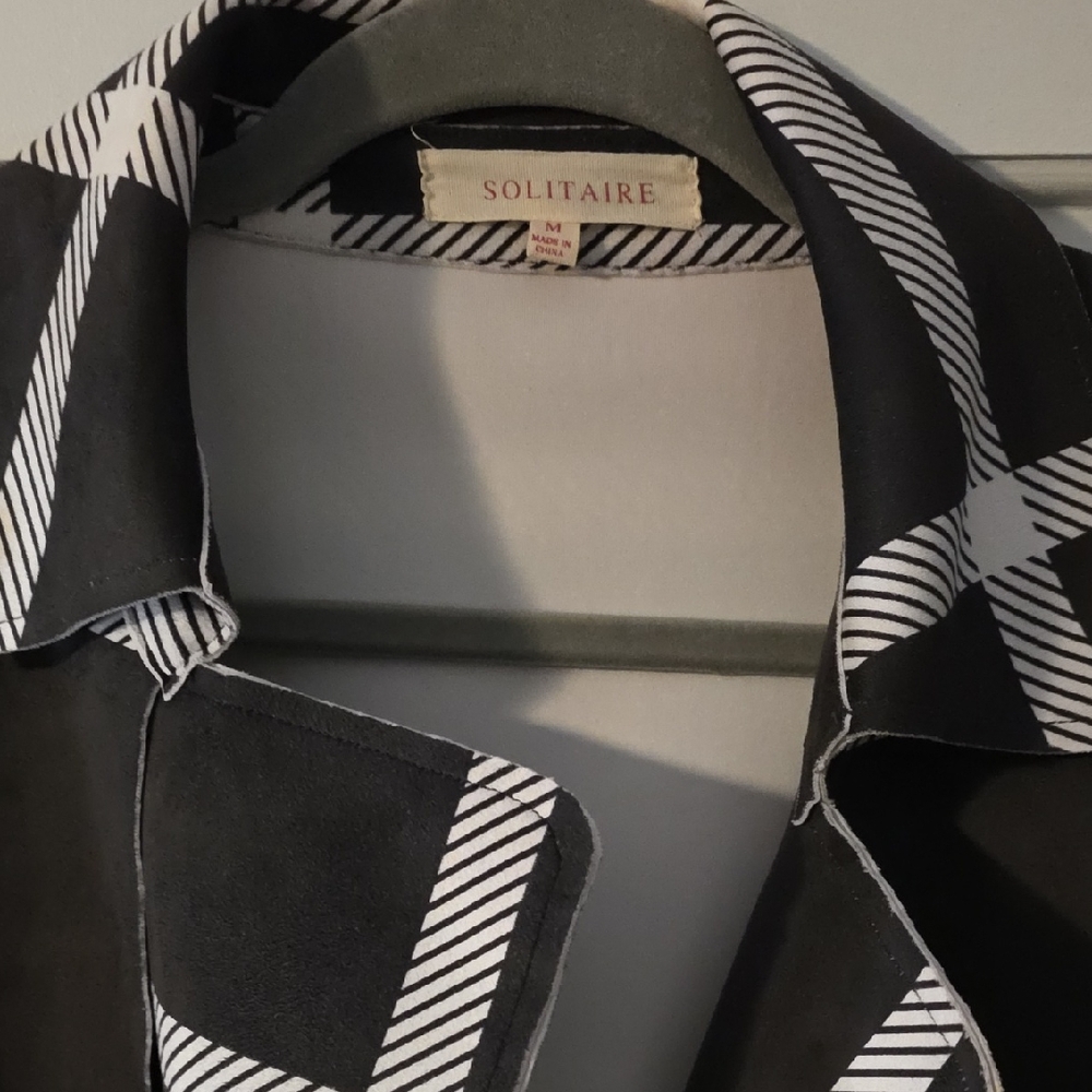 Solitaire Monochrome Checkered Shirt